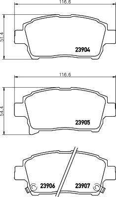 HELLA PAGID 8db355010901 -  Комплект тормозных колодок, дисковый тормоз